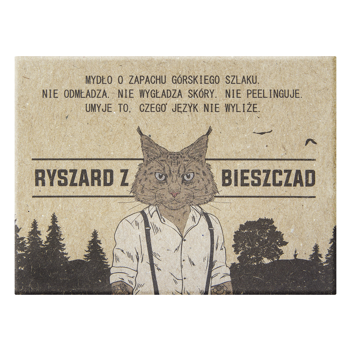 LaQ Ryszard z Bieszczad mydło w kostce dla facetów, 85 ml