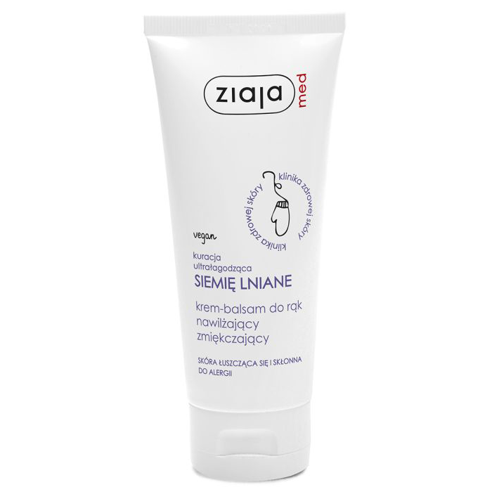 Ziaja med Kuracja Po Zabiegach nawilżająco-zmiękczający krem-balsam do rąk, 100 ml