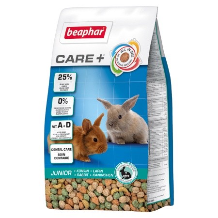 BEAPHAR Care+ Rabbit Junior Pokarm Dla Młodego Królika 1,5 kg