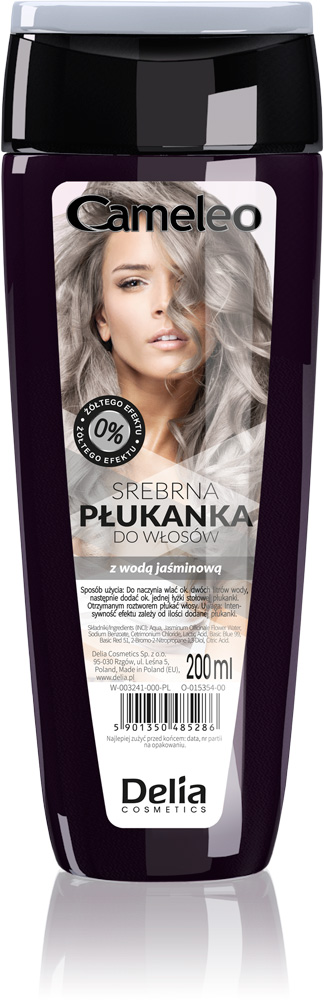 Delia Cameleo płukanka do włosów, srebrna, 200 ml