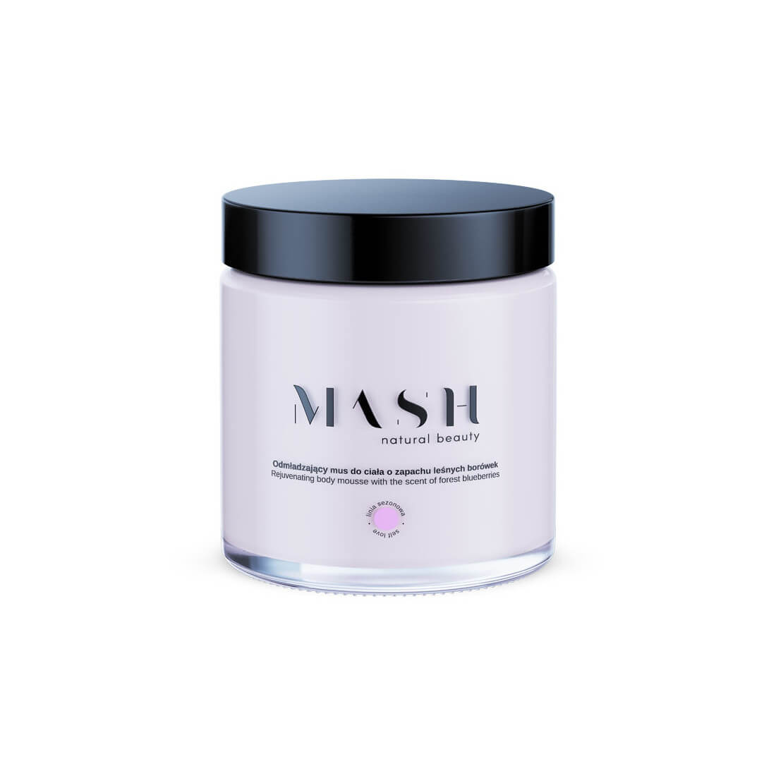 Mash Self love mus do ciała odmładzający o zapachu leśnej borówki, 120 ml 