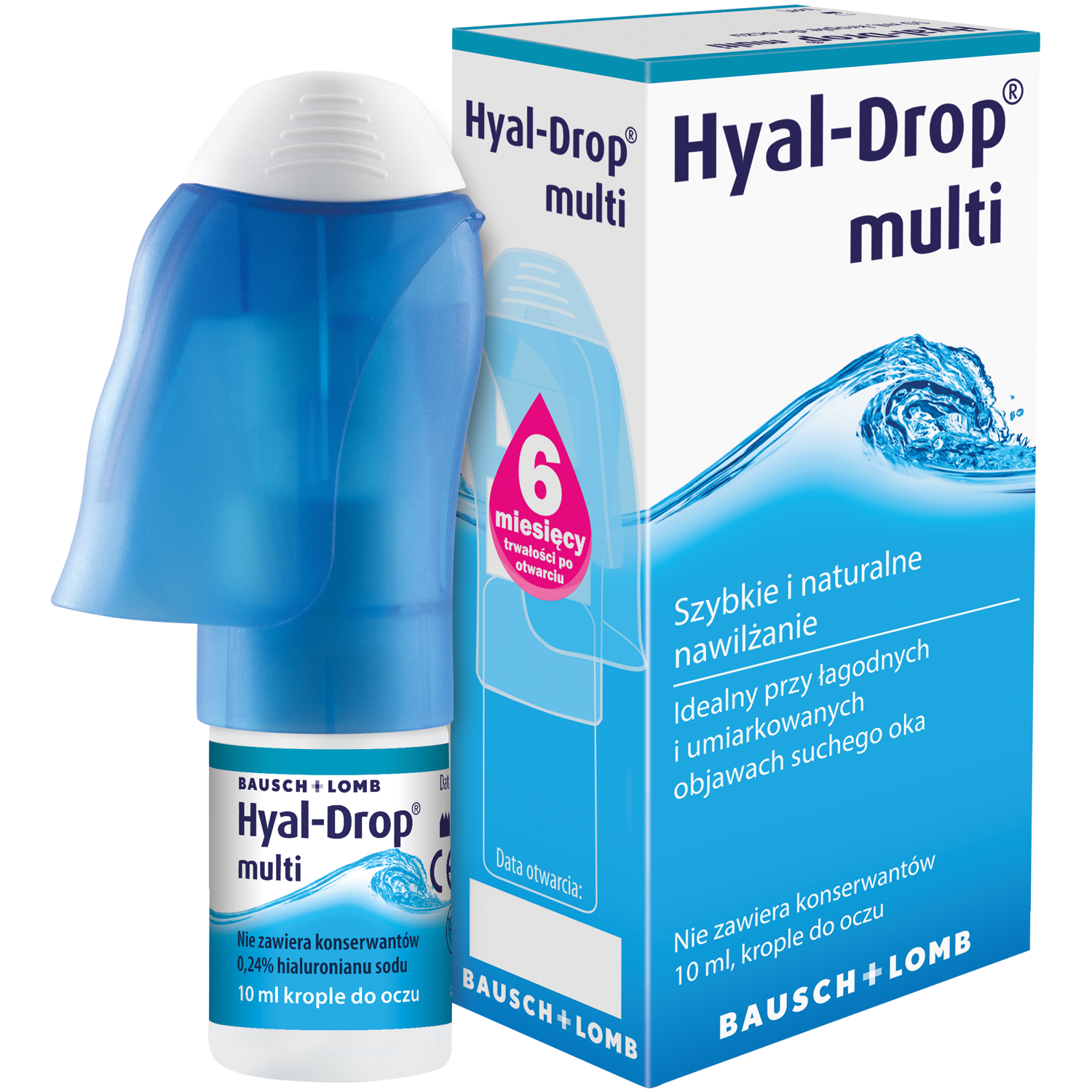 Hyal-Drop Multi nawilżające krople do oczu, 10 ml