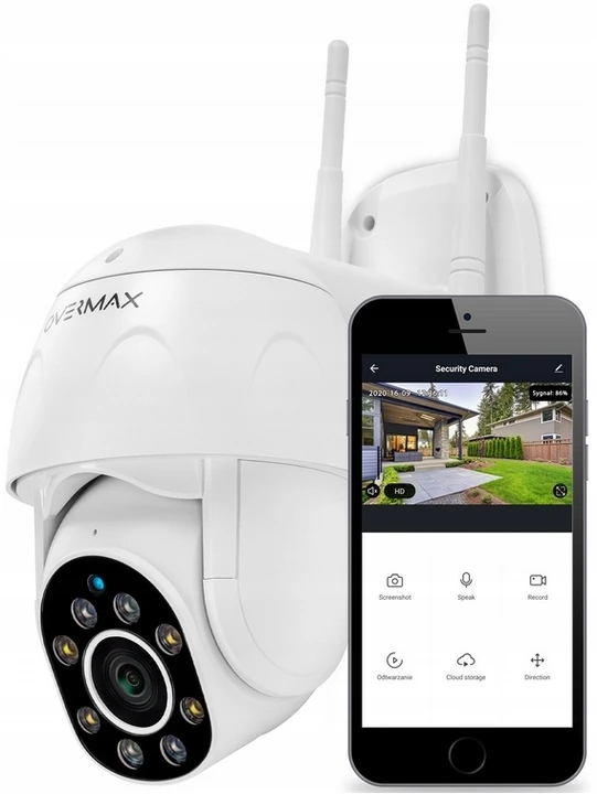 OVERMAX kamera zewnętrzna obrotowa IP wifi full hd 4x zoom