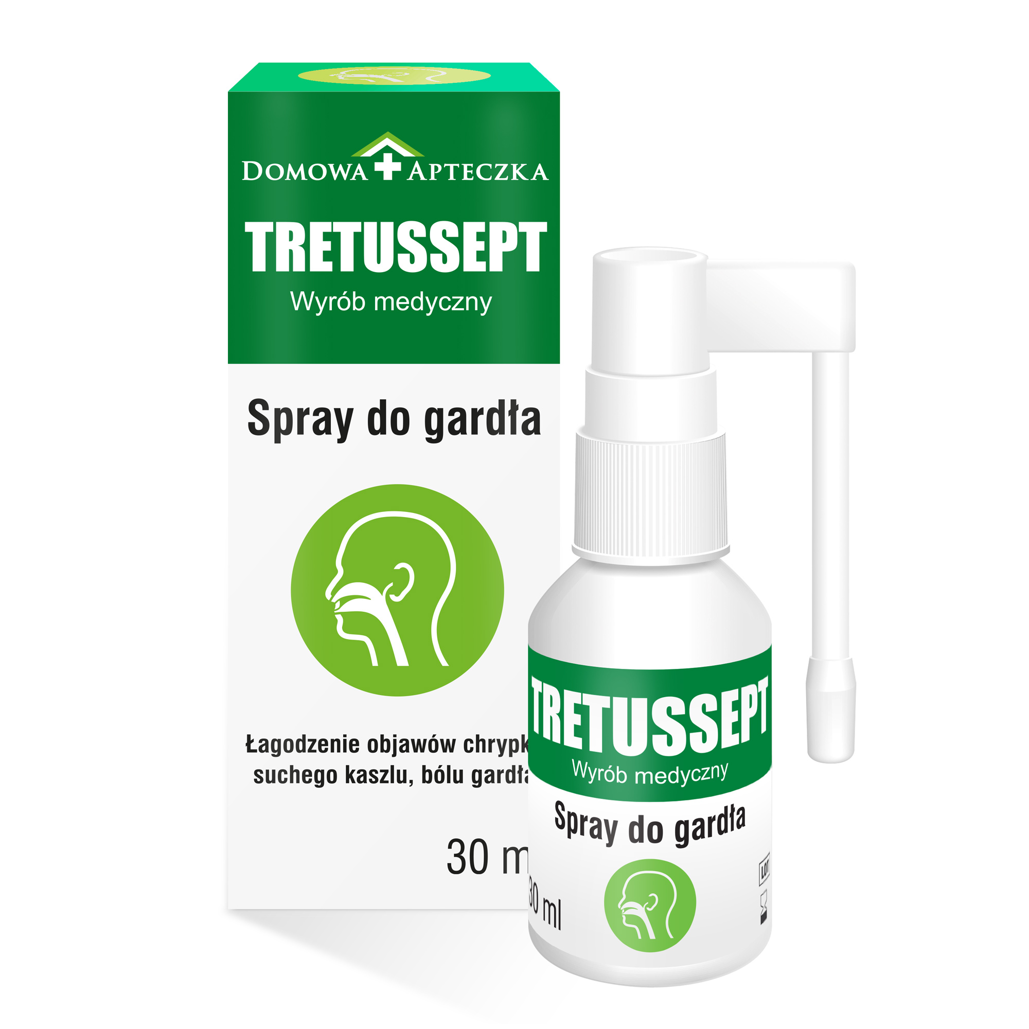 Domowa Apteczka Tretussept spray do gardła, 30 ml