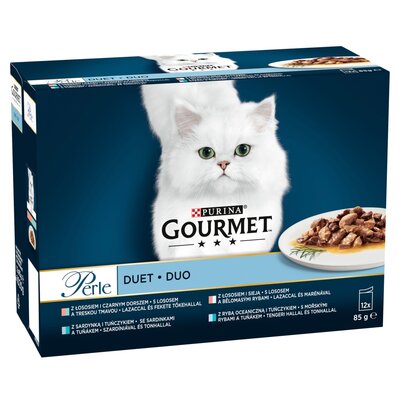Karma dla kota GOURMET Perle Duet Rybny (12 x 85 g)