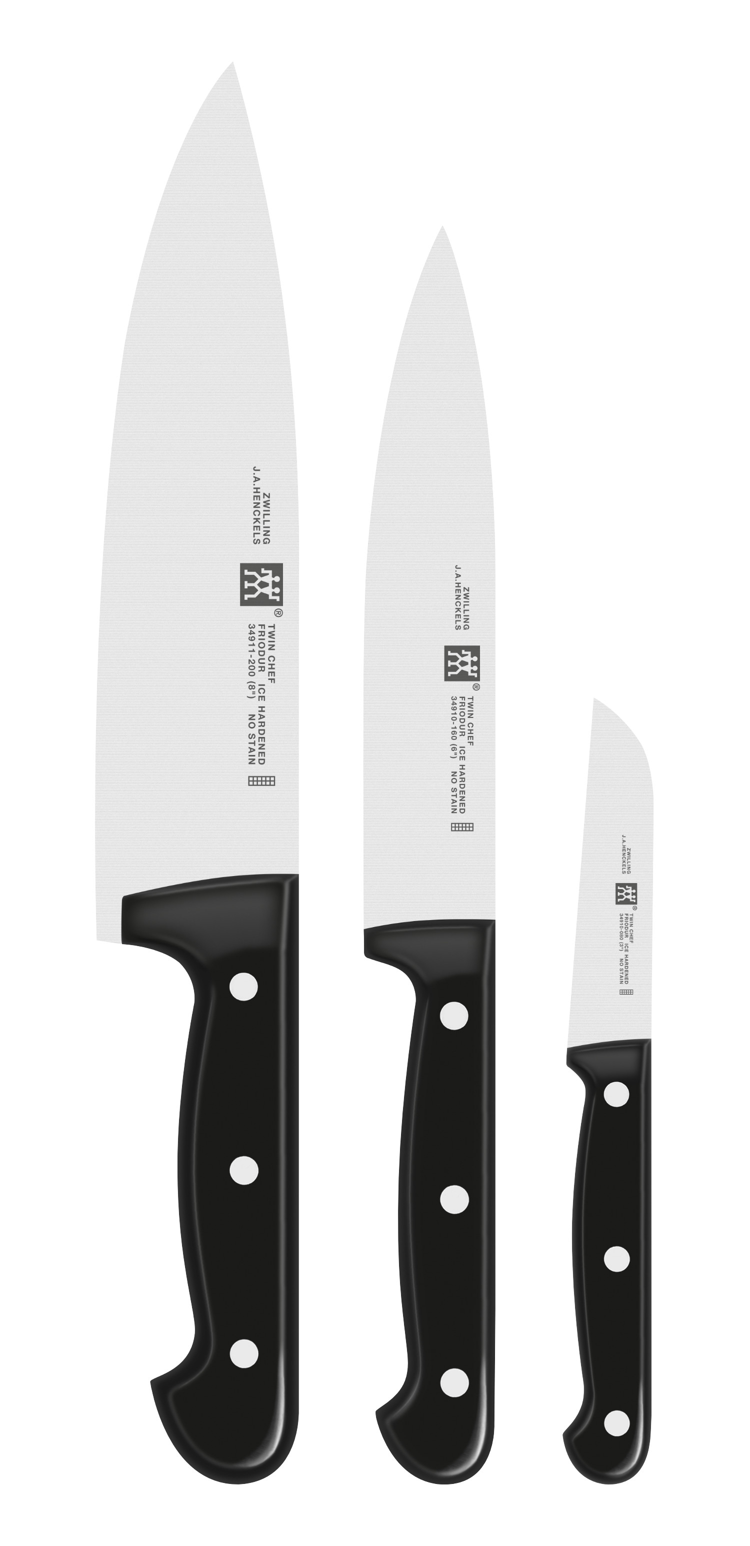 Zwilling - Zestaw 3 noży Twin Chef