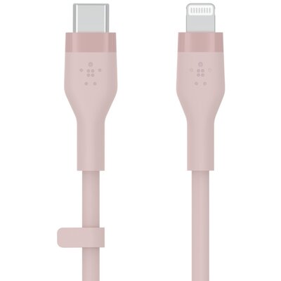 Kabel USB-C - Lightning BELKIN Silicone 2m Różowy