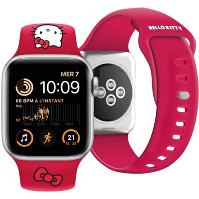 Pasek HELLO KITTY do Apple Watch do koperty 38/40/41mm Czerwony