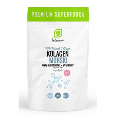 Kolagen INTENSON Morski + wit C + kwas hialuronowy (60 g)