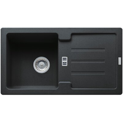 Zlewozmywak jednokomorowy z ociekaczem FRANKE Strada SAG 614-78 114.0676.326 Onyx 43.5x78