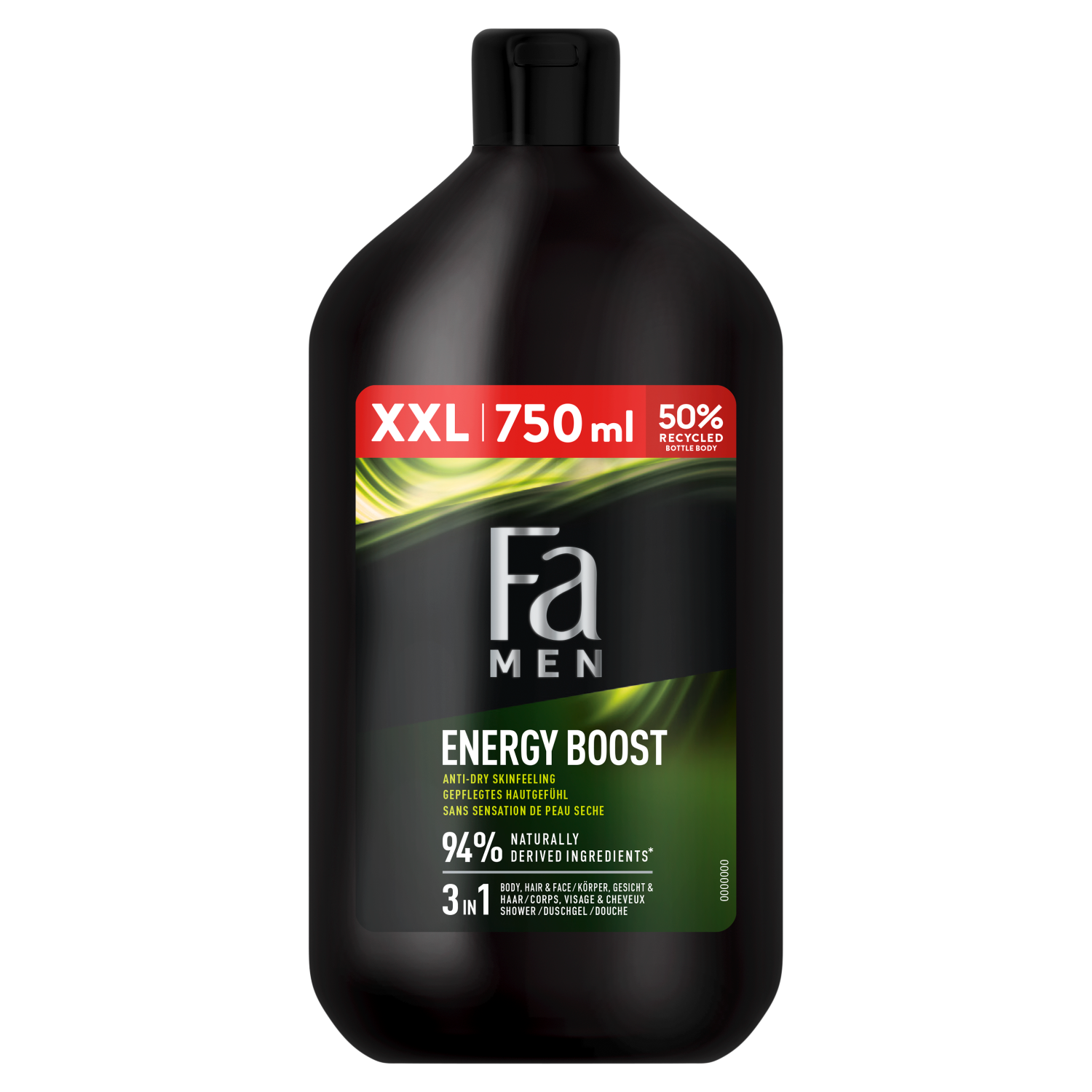 Fa Men Energy Boost żel pod prysznic, 750 ml
