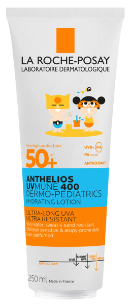 La Roche-Posay Anthelios UV Mune 400 nawilżające mleczko do ciała z SPF50+ dla dzieci, 250 ml