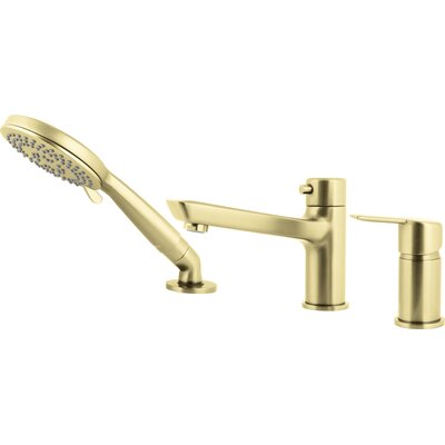 Bateria wannowa natynkowa DEANTE Arnika BQA R13M Złoto szczotkowane