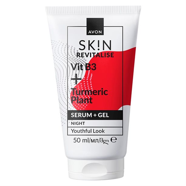 Avon Skin Youth rewitalizujące serum i żel do twarzy na noc 2w1, 50 ml