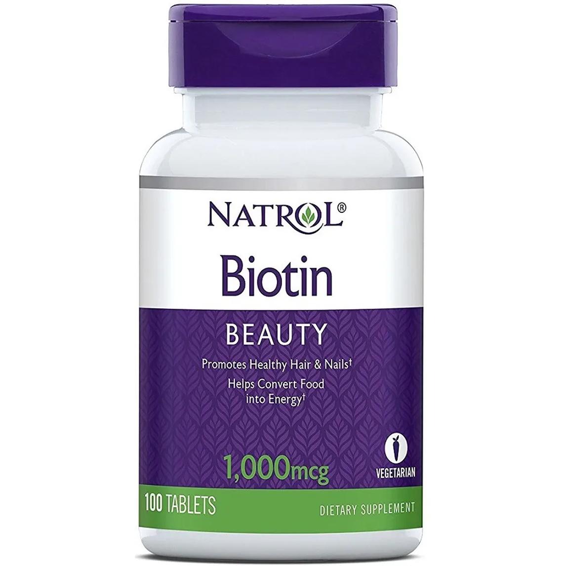 Natrol suplement diety biotyna, 1.000mcg, 100 tabl./1 opak.