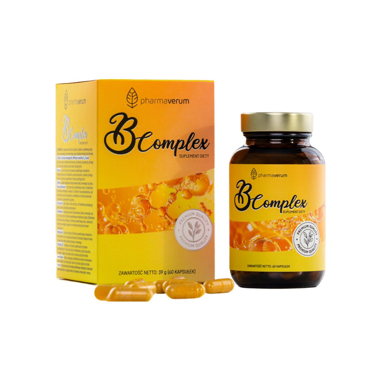 Pharmaverum s.c. B-complex suplement diety, 60 kaps./1 opak.