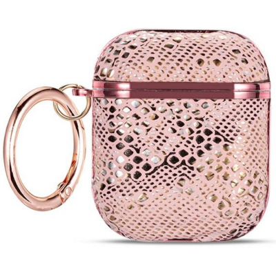 Etui na słuchawki BELINE Elegance do Apple AirPods 1/2 Różowo-złoty
