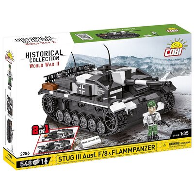 Klocki plastikowe COBI Historical Collection World War II StuG III Ausf.F/8 & Flammpanzer COBI-2286