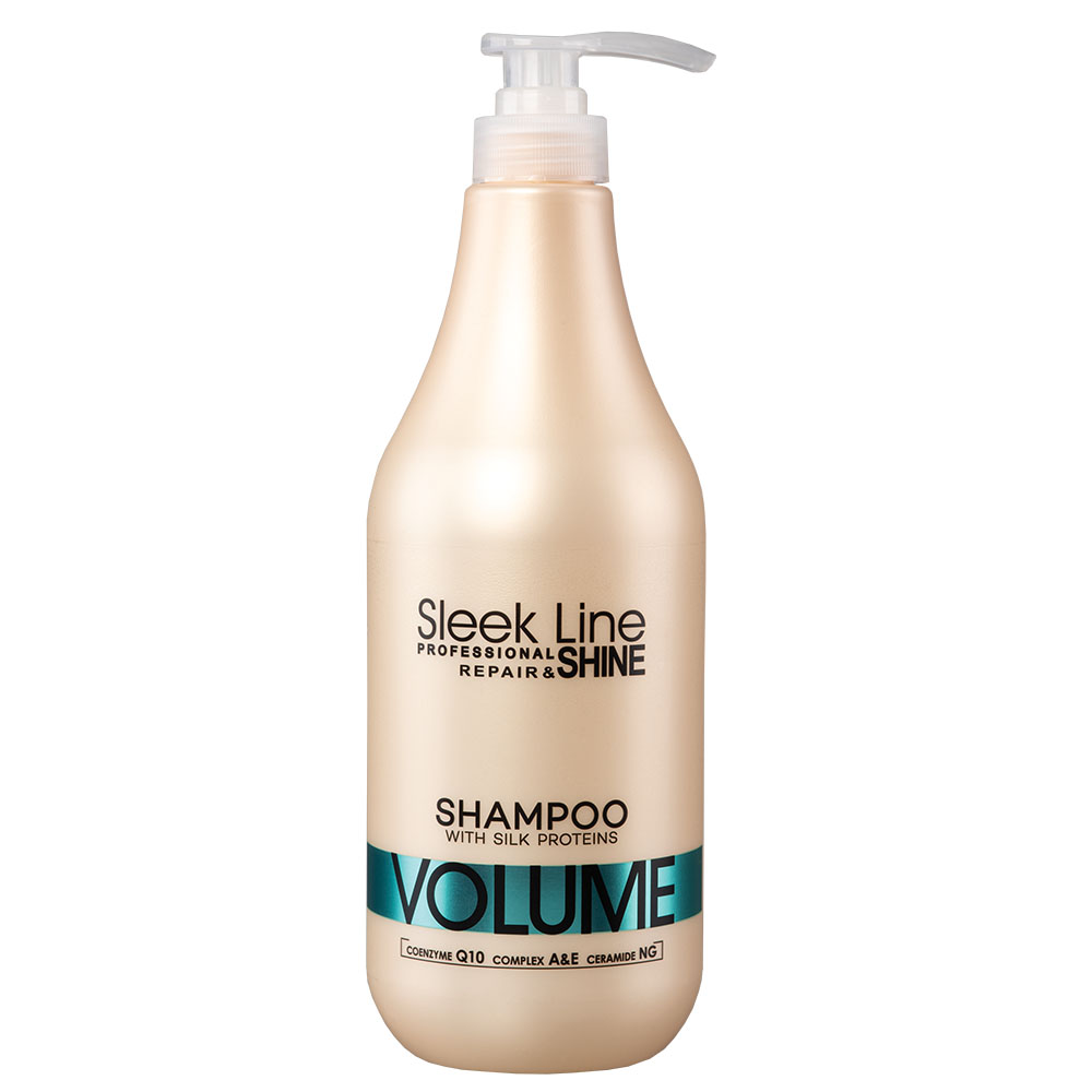 Stapiz Sleek Line Repair Volume szampon do włosów z jedwabiem zwiększający objętość, 1000 ml