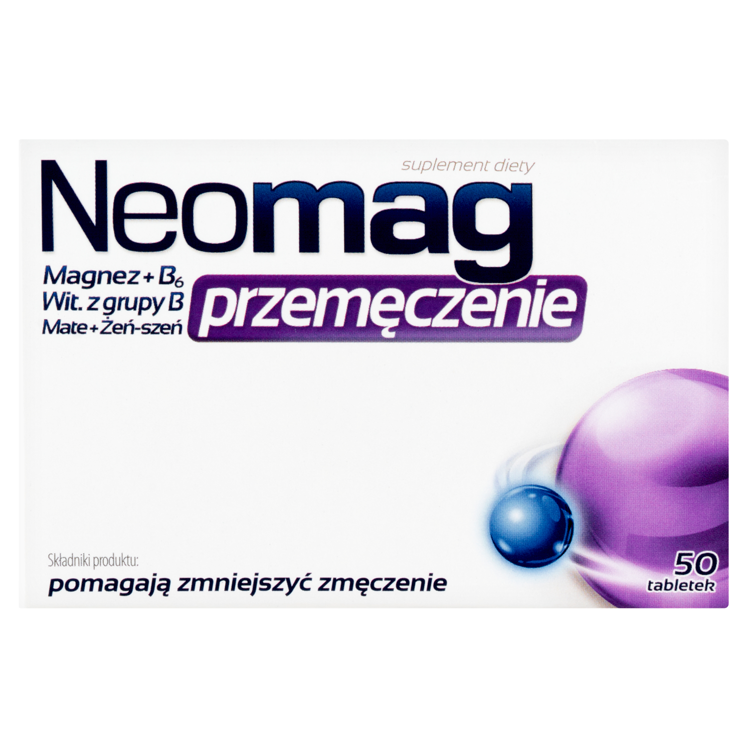 NeoMag Przemęczenie suplement diety, 50 tabl./1 opak.