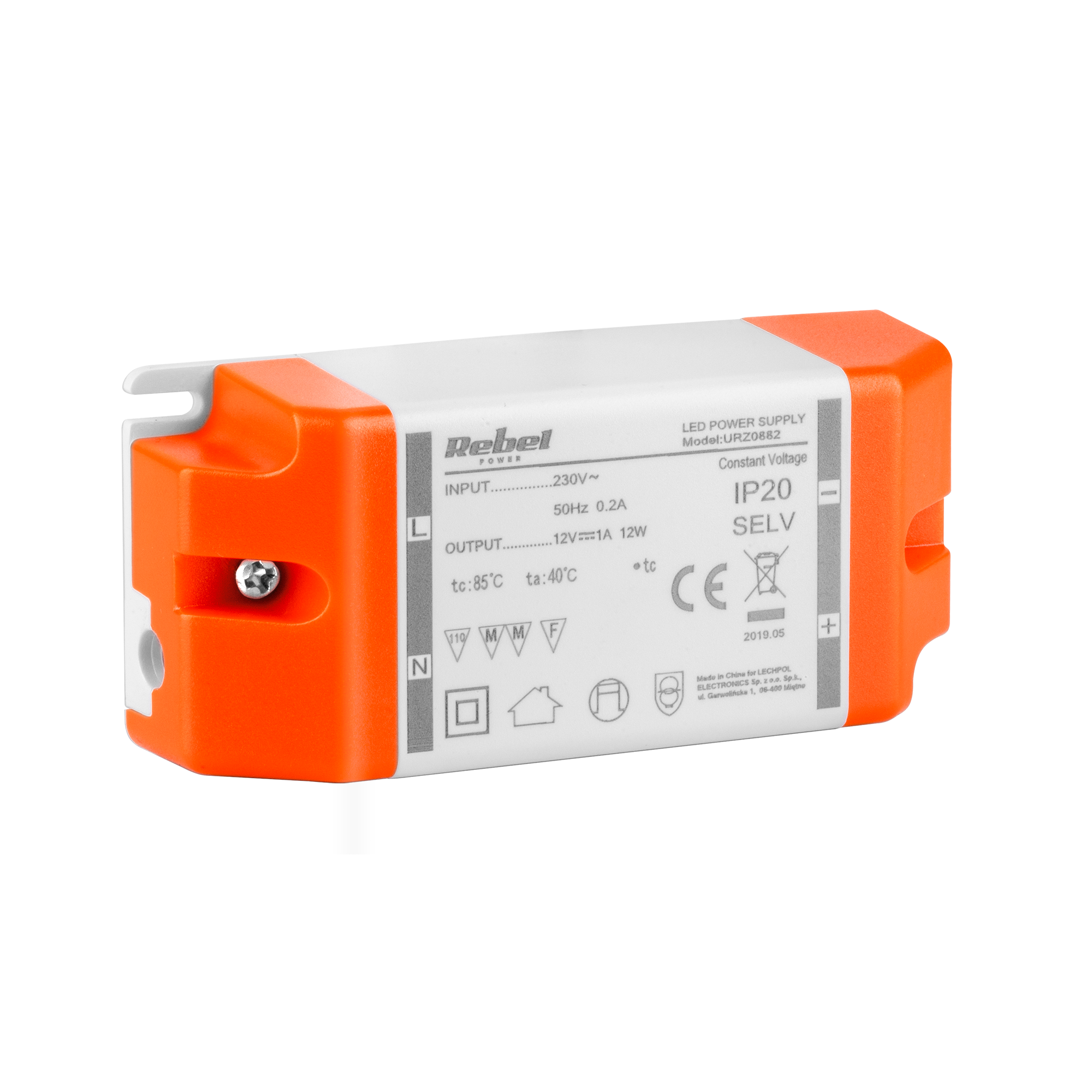 Zasilacz do sznurów diodowych LED 12 W / 1 A