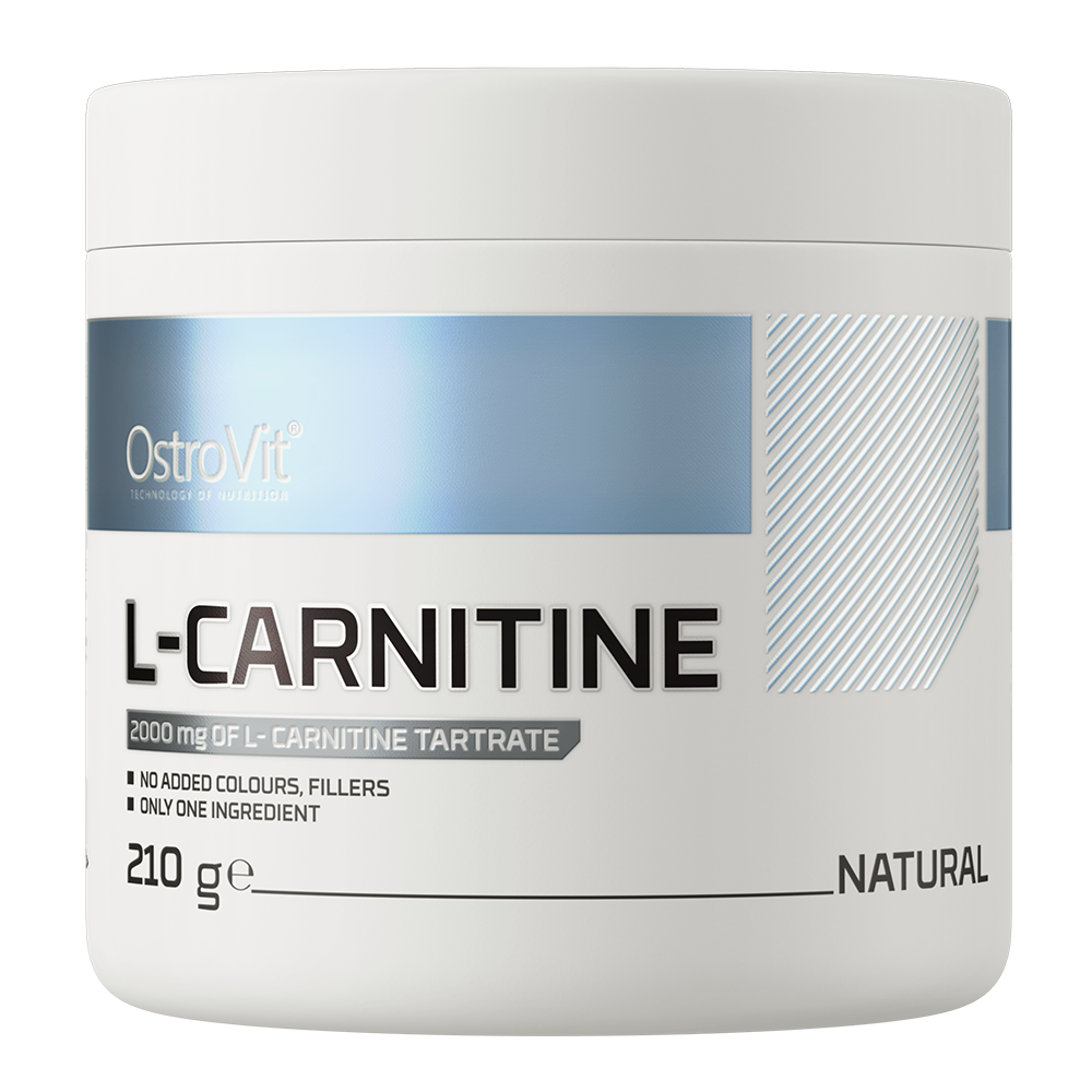 OstroVit L-Karnityna suplement diety w proszku o smaku naturalnym, 210 g