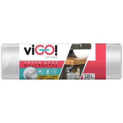 Worki na śmieci VIGO 18 L (30 sztuk) Biały