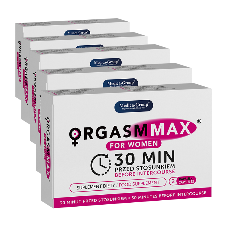 Medica-Group Orgasm Max suplement diety na wywołanie podniecenia i orgazmu, 10 kaps./5 opak.