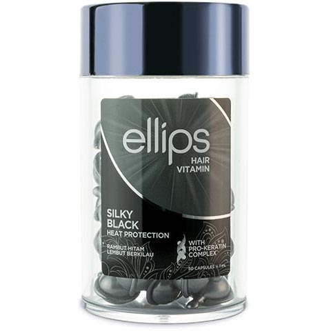 Ellips Shiny Black witaminy do nakładania na włosy, 50 kaps./1 opak.