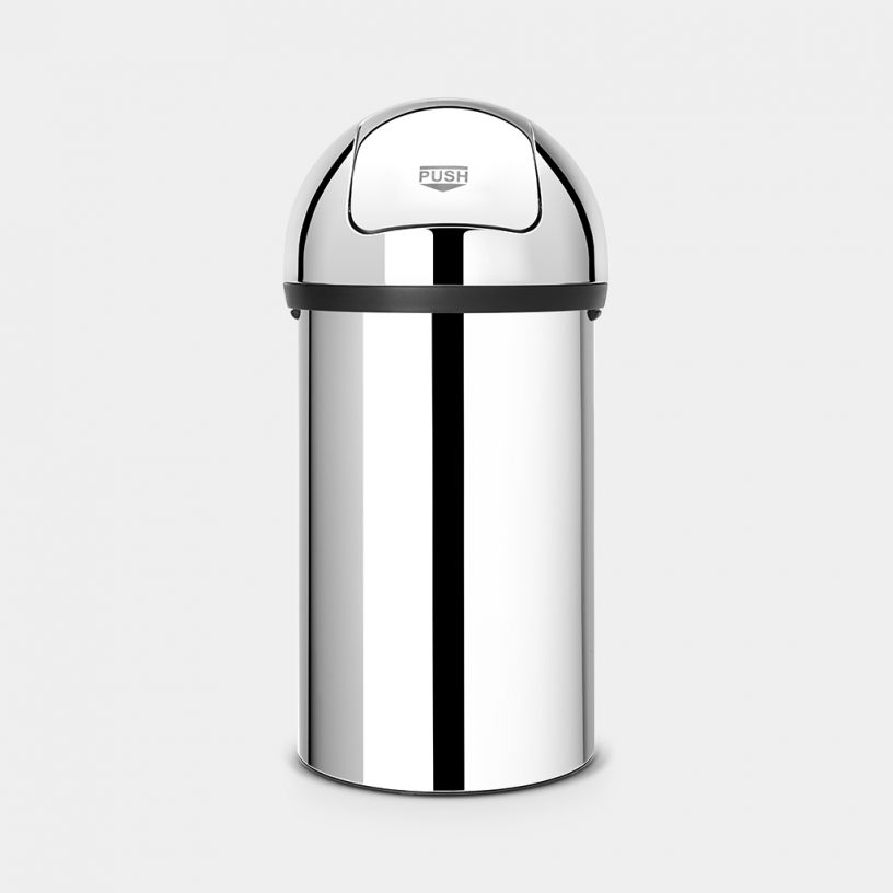 Brabantia - Kosz Push Bin 60L Stal Błyszcząca