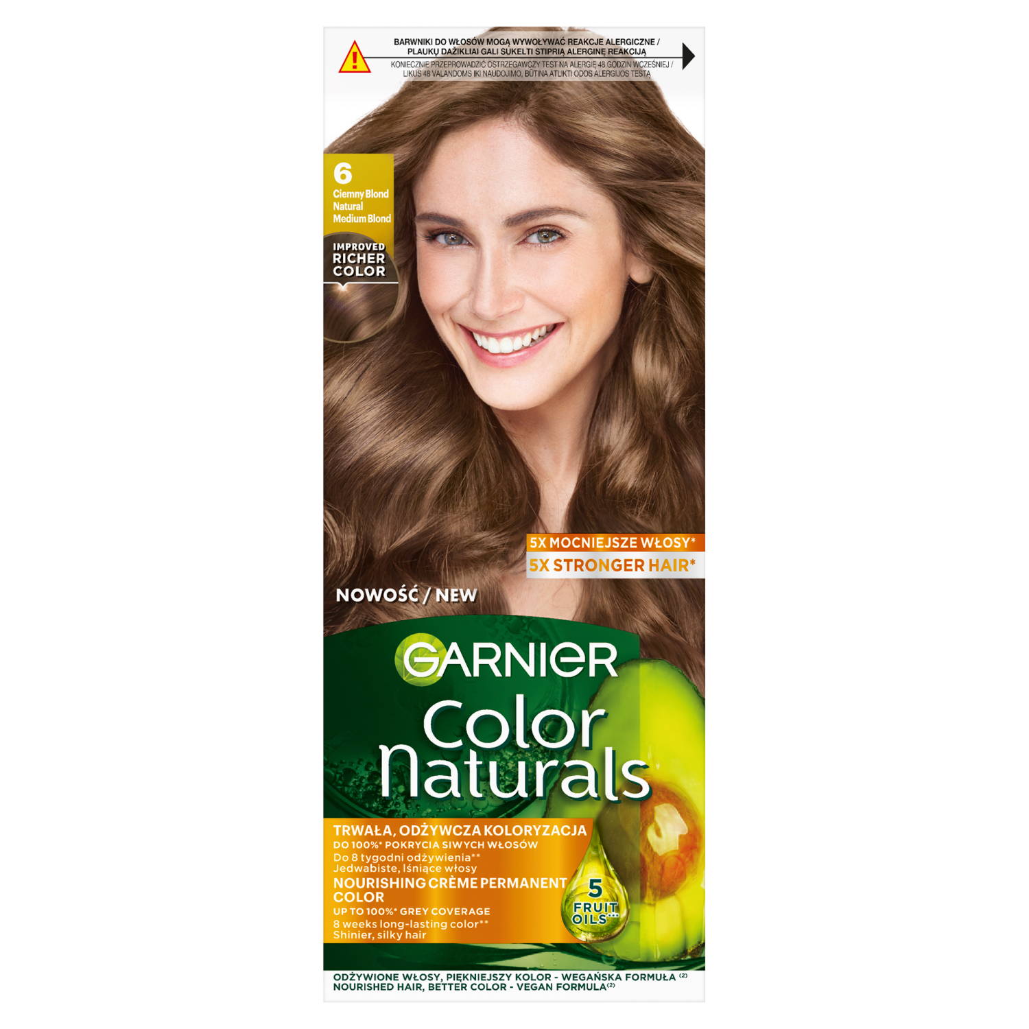 Garnier farba do włosów 6 ciemny blond, 1 szt.