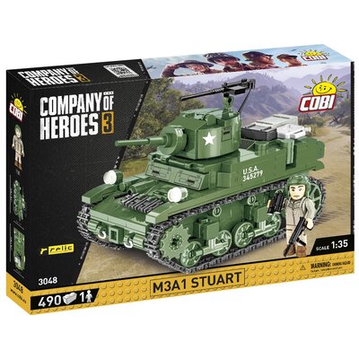 Klocki plastikowe COBI Company of Heroes 3 M3A1 Stuart COBI-3048