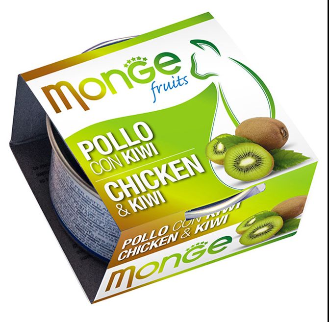 MONGE Fruit Karma dla kota Kurczak z kiwi 80 g