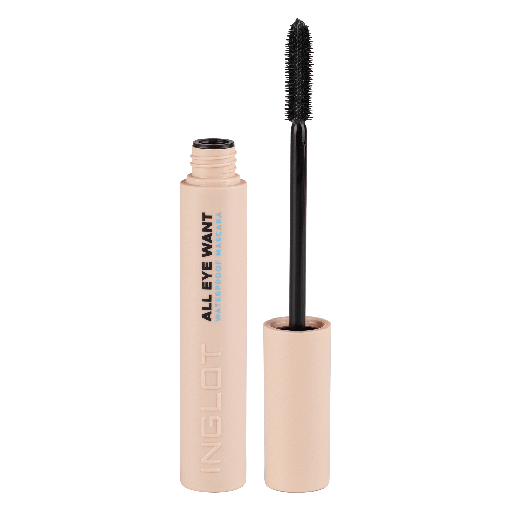 Inglot All Eye Want wodoodporny tusz do rzęs black, 9 ml