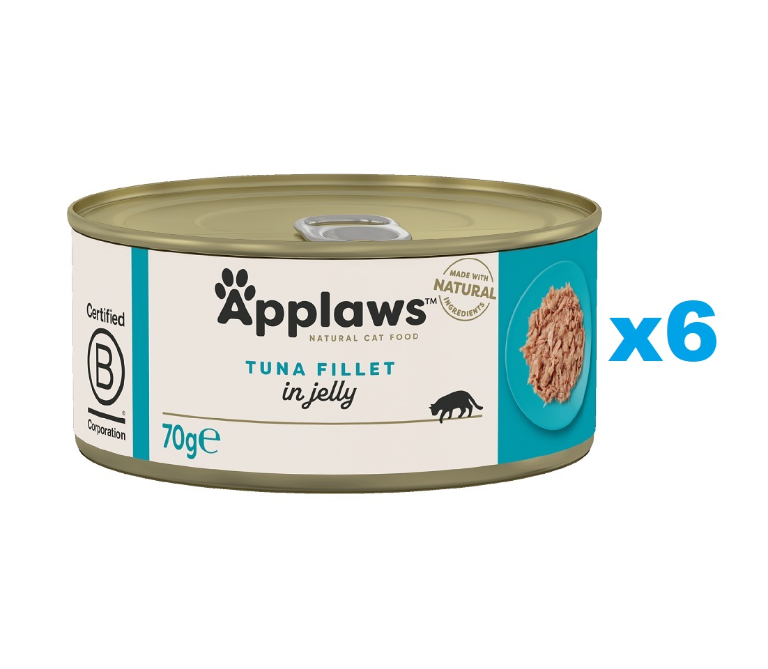 APPLAWS Cat Adult Tuna Fillet in Jelly tuńczyk w galarecie 6x70g