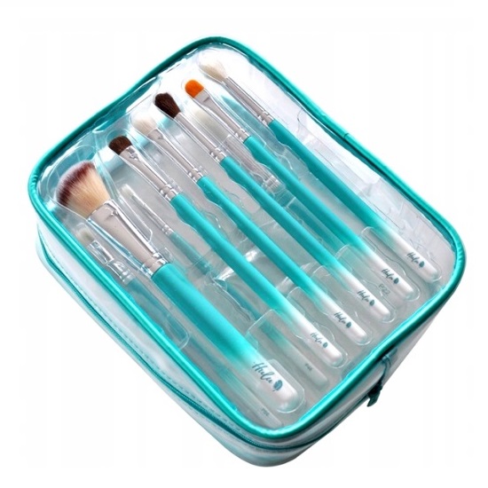 Hulu zestaw: pędzle, 12 szt. + kosmetyczka, 1 szt.