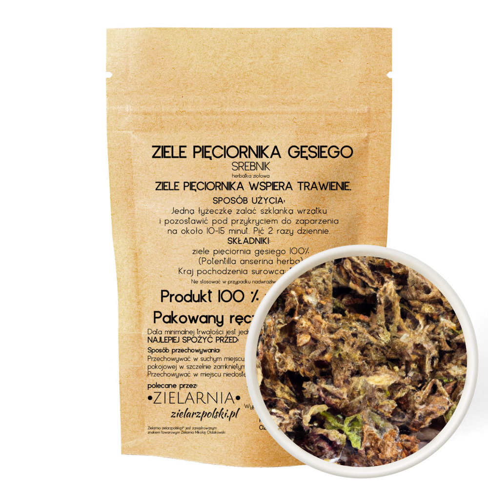 Pięciornik gęsi ziele 50 g (srebrnik) (Zielarz polski)