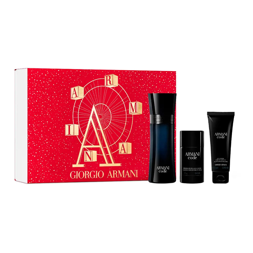 Giorgio Armani Armani Code pour Homme zestaw męski: woda toaletowa, 125 ml + dezodorant w sztyfcie, 75 g + żel pod prysznic, 75 ml
