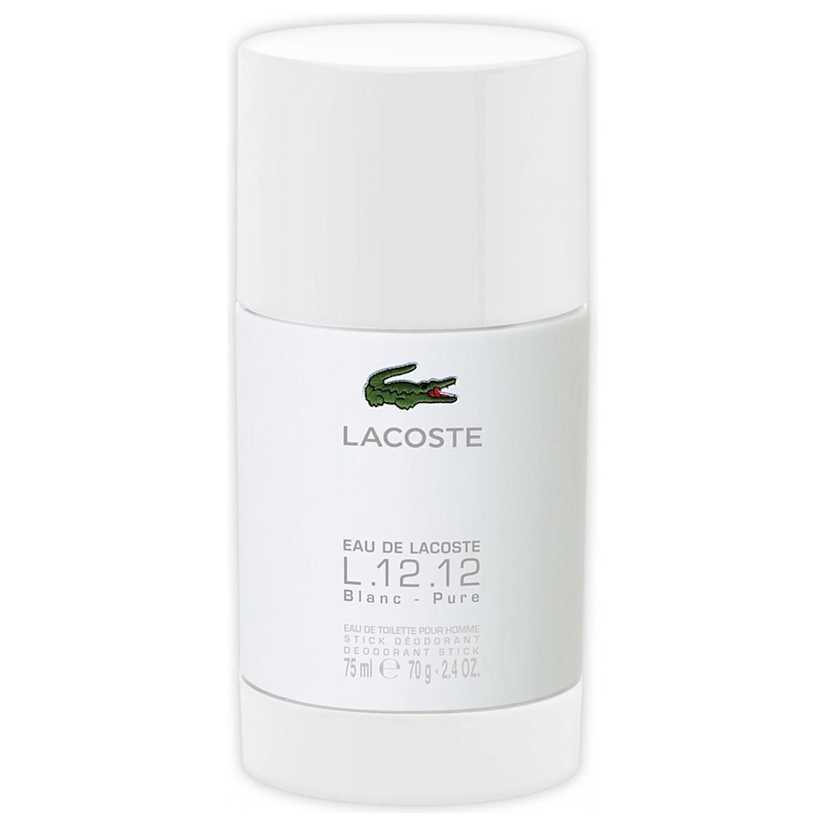 Lacoste L.12.12 Blanc dezodorant męski w sztyfcie, 75 ml
