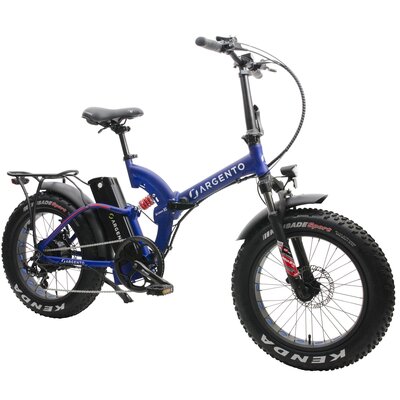 Rower elektryczny ARGENTO Fat Bi Max XL U17 20 cali Niebieski