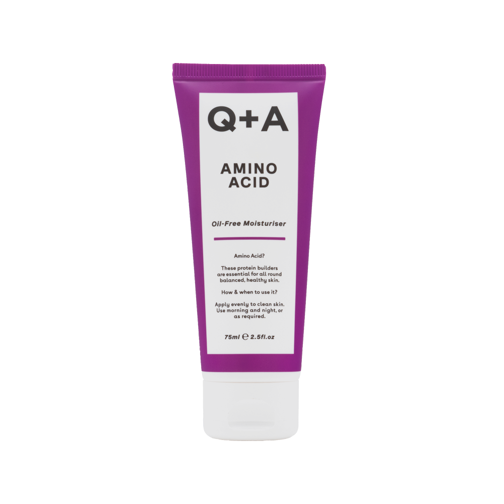 Q+A Amino Acid Oil-Free Moisturise bezolejowy regulujący krem z aminokwasem do twarzy, 75 ml