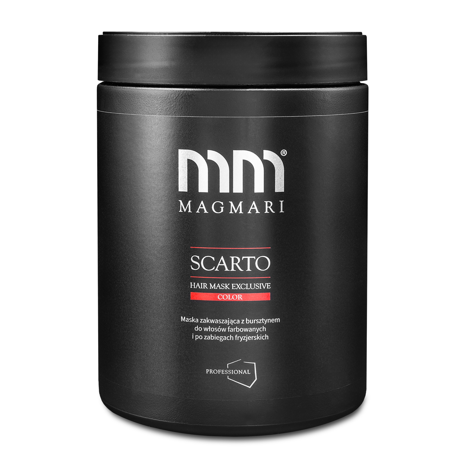MagMari Scarto Color maska zakwaszająca do włosów farbowanych z burszt.ynem, 1000 ml