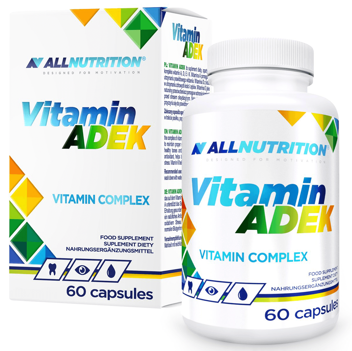 Allnutrition Vitamin ADEK, suplement diety, 60 kapsułek