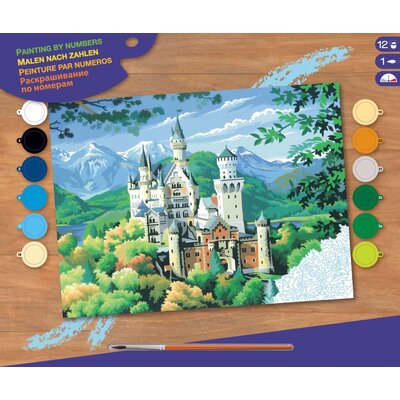 Malowanie po numerach SEQUIN ART Senior Zamek Neuschwanstein 0128