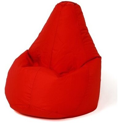 Pufa worek GO GIFT Grusza Czerwony XXL  140 x 100 cm