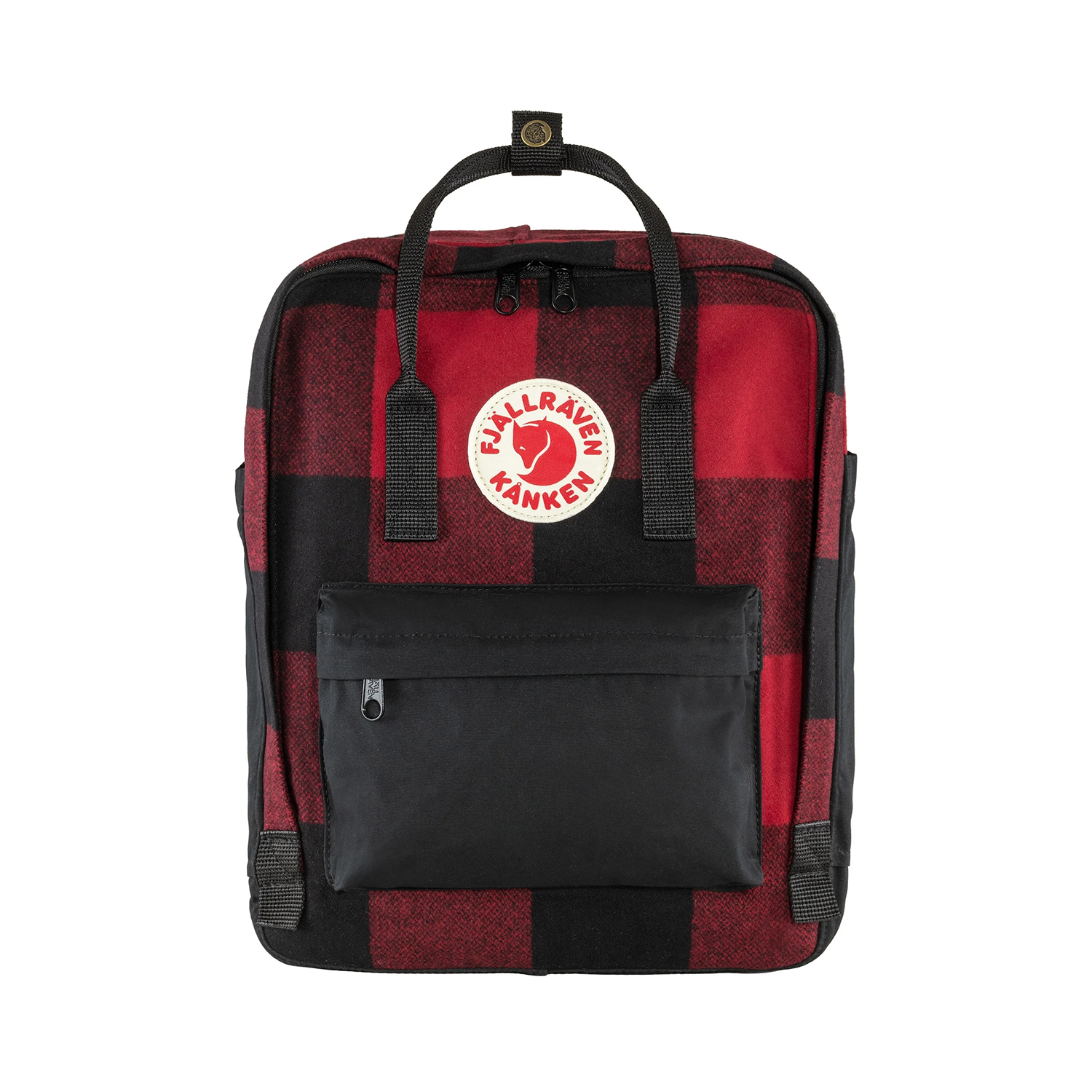 Plecak miejski Fjallraven Kanken Re-Wool red/black - ONE SIZE