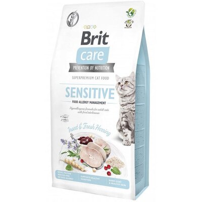 Karma dla kota BRIT CARE Cat Grain Free Sensitive Owady i śledź 400 g