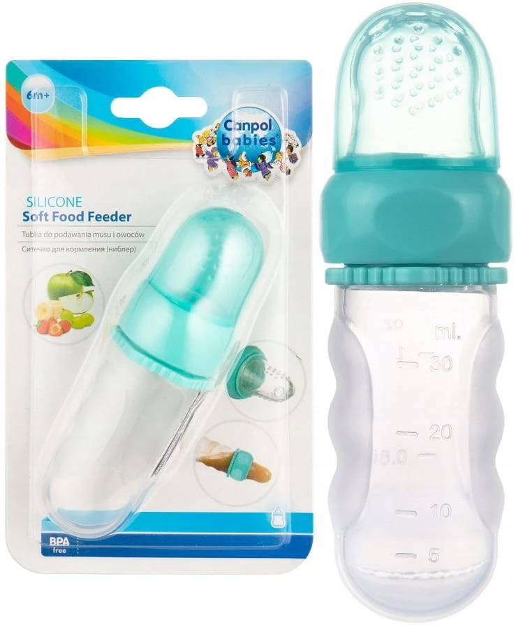 Canpol tubka silikonowa do podawania musu pokarmu