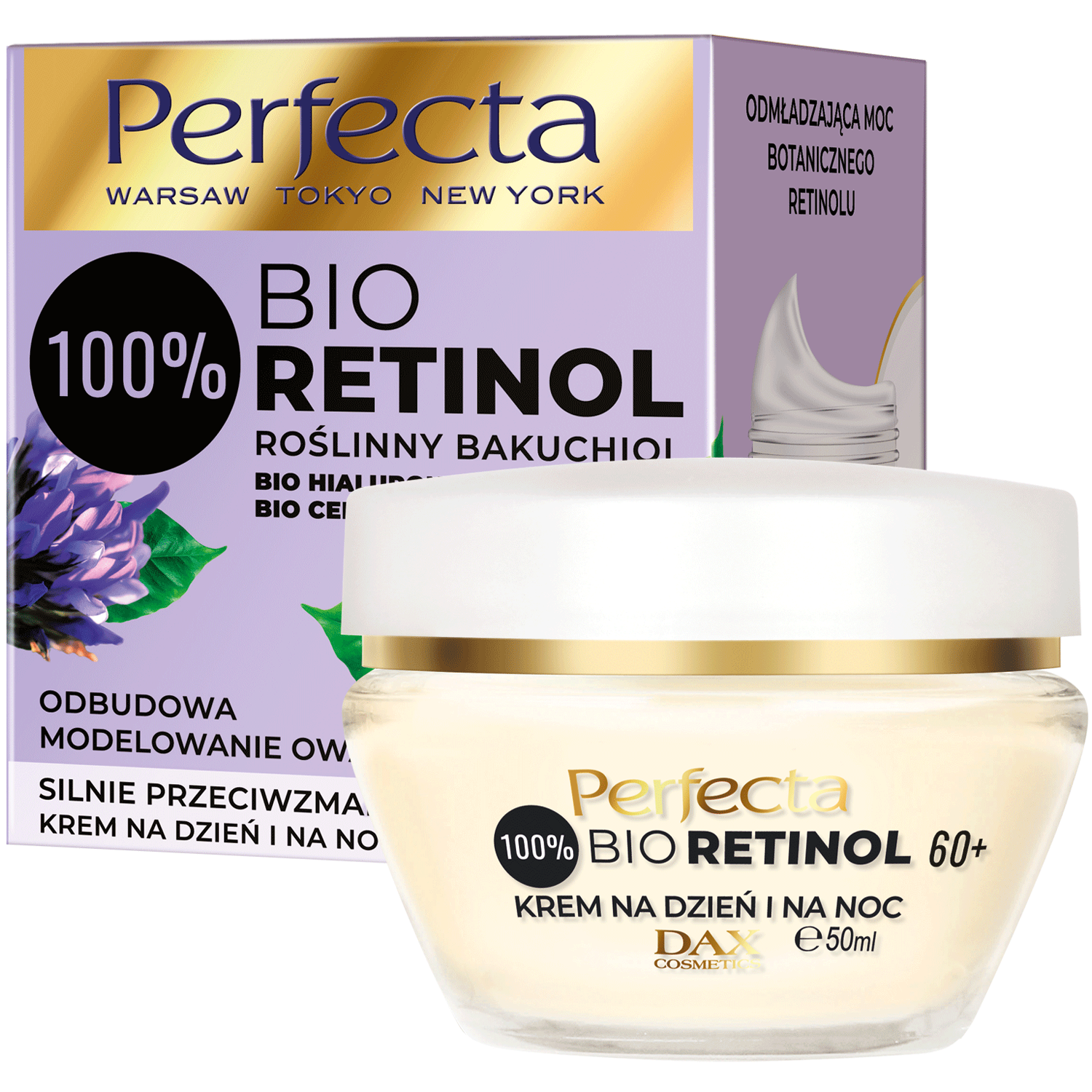 Perfecta Bio Retinol krem do twarzy na dzień i na noc 60+, 50 ml