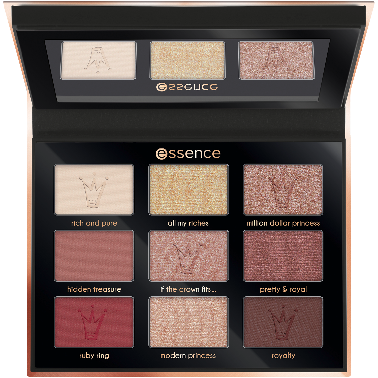 Essence My Little Coral paleta cieni do powiek, 10,8 g